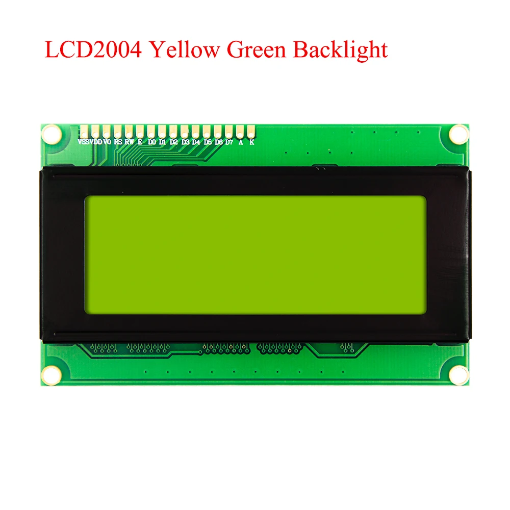 2004 Green Backlight LCD1602 синий желтый зеленый серый подсветка IIC/igc RGB клавиатура Щит LCD2002 LCD2004 для arduino raspberry pi - Цвет: 2004 Green Backlight