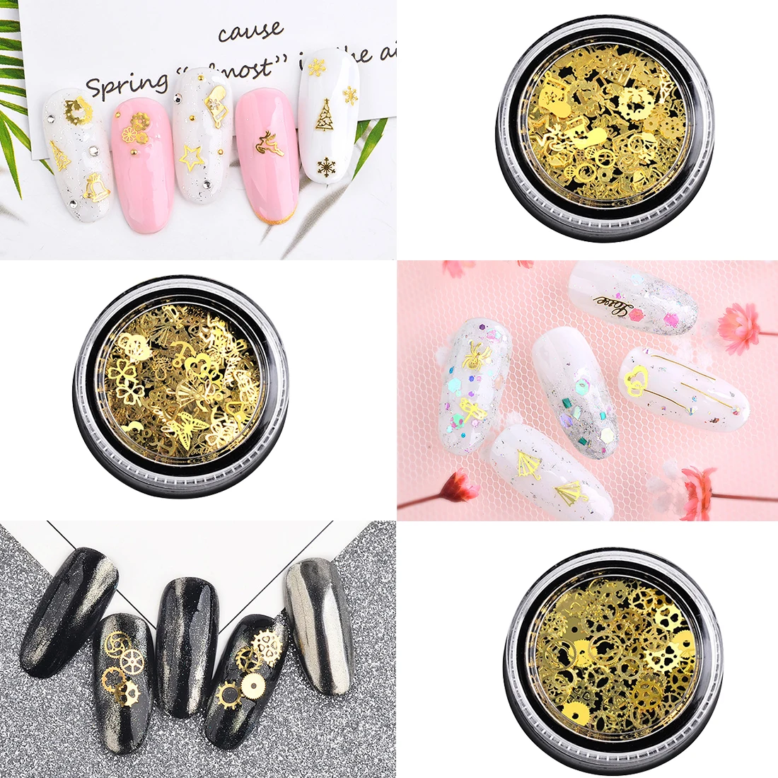 Набор японских ювелирных изделий для дизайна ногтей 120 шт. оригинальная