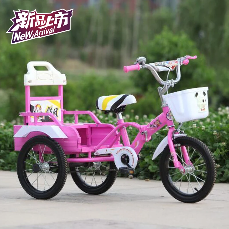 Новые дети с складной велосипед трехколесный ведро мода прохладный ребенка шины