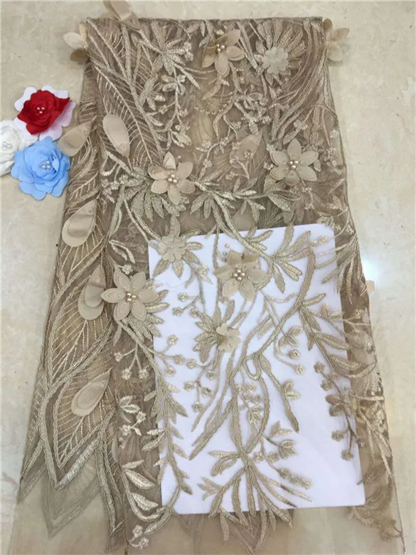 2019 Latest Black French African Lace Fabric High Quality Embroidered Tulle For beads Wedding Dress Green | Дом и сад