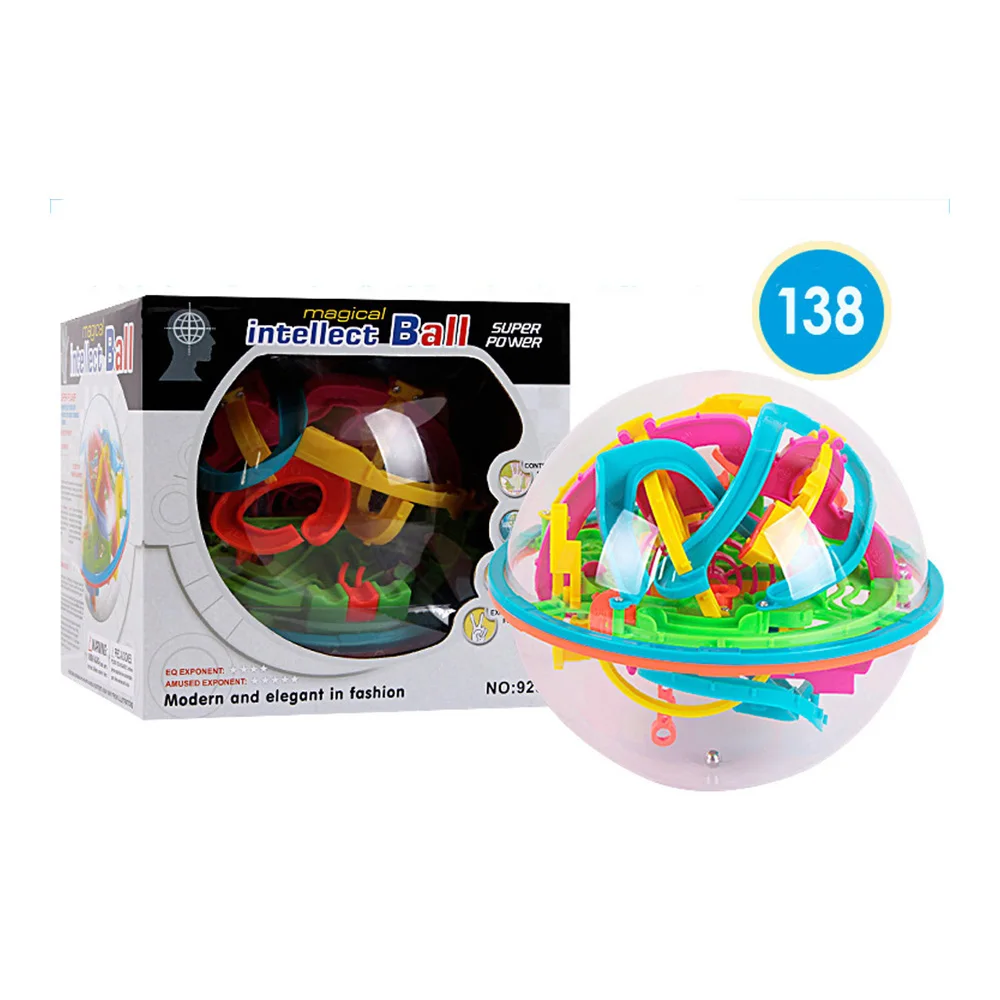 3D Maze Ball 138 Steps 925A Educational Magic Intellect Marble Puzzle Game Balance Toy for Kids | Игрушки и хобби
