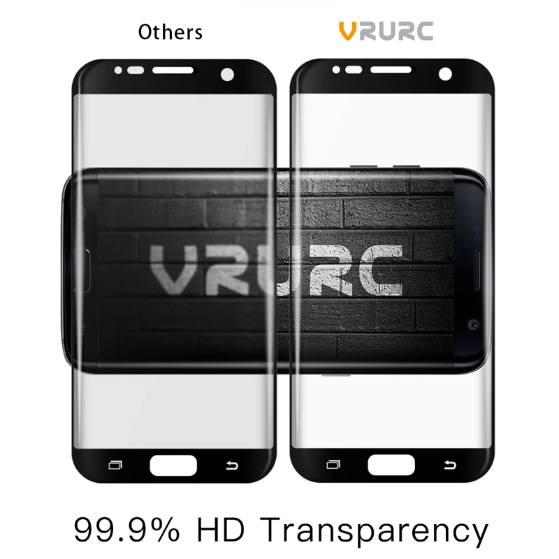 VRURC Screen Protector For Samsung Galaxy S7 Edge Front and Back 3D Full Cover PET Phone Film Guard (2Pcs/Pack)( Not glass) | Мобильные