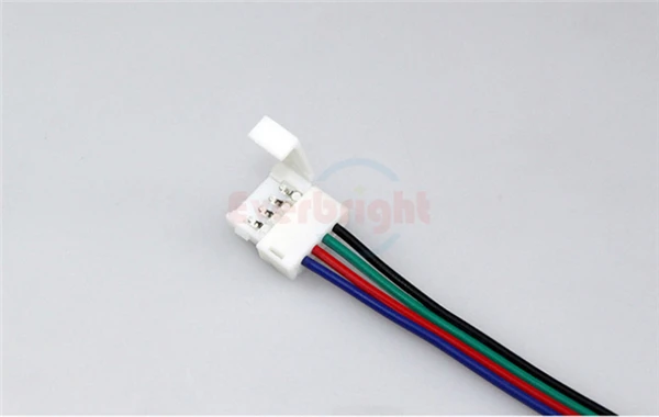 10 мм 4 контактный RGB разъем с проводным кабелем для SMD 5050 Светодиодная гибкая