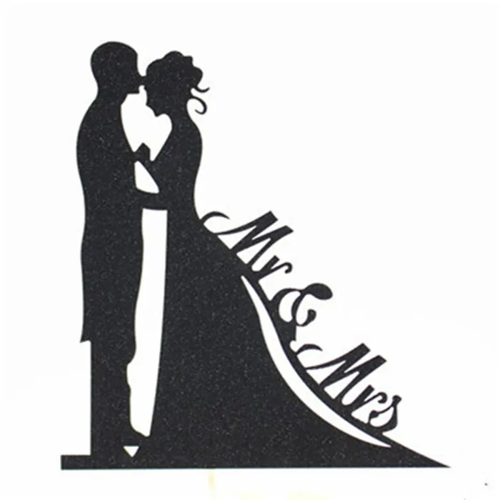 H122 Cake Topper Топпер для торта жениха и невесты свадебные украшения Mr Mrs Свадебные топперы для торта инструменты для украшения торта вечерние сувениры Топпер для свадебного торта - Цвет: H122 Cake Topper