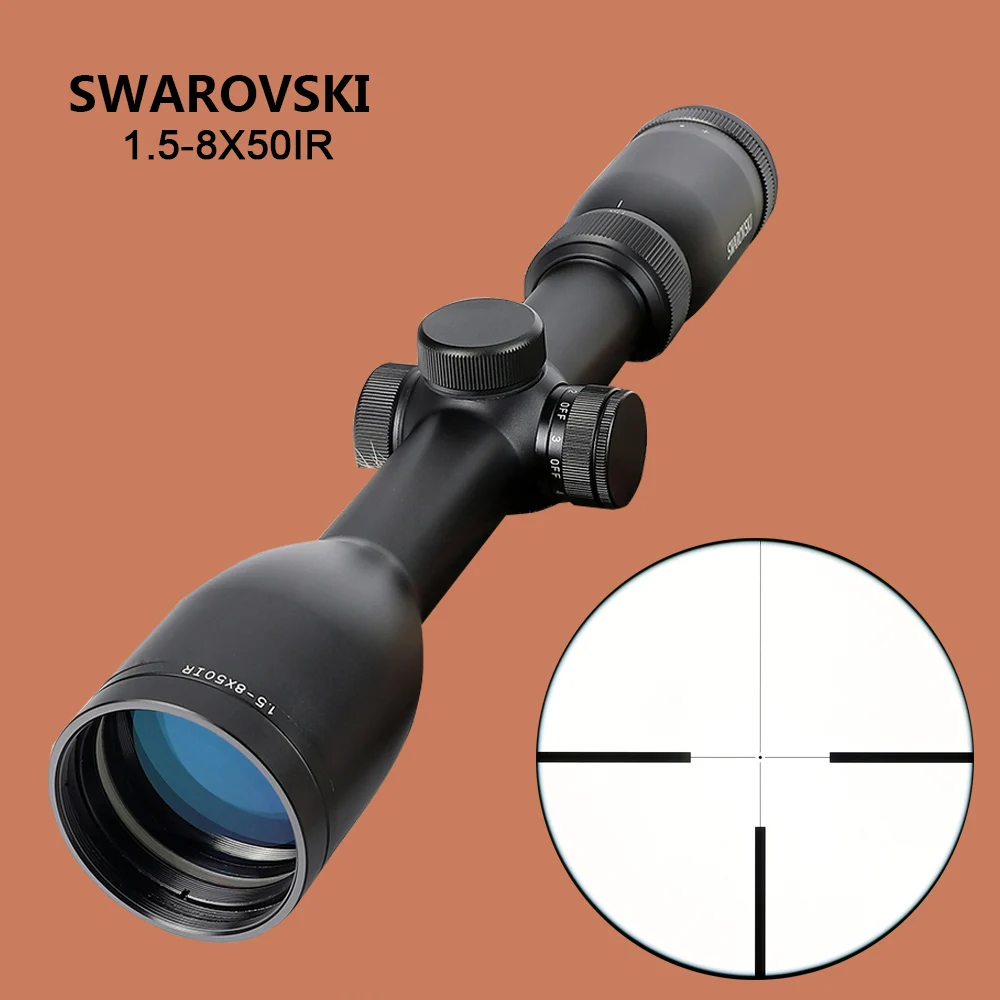 Охотничий 1,5-8X50 SFIR оптические прицелы красный Mil-dot стекло Сетка F40-1 перекрещивание винтовки прицелы полный размер тактический прицел