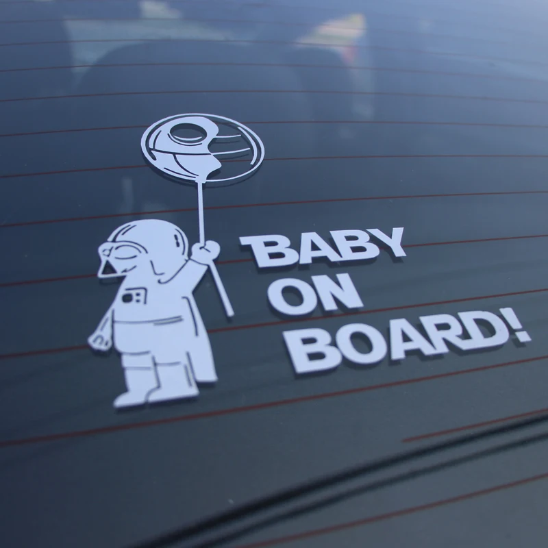 BEMOST "Baby On Board", Звездные войны, автомобильные наклейки Предупреждение ющий знак, Автомобильные украшения, аксессуары для всех автомобилей, 14*14,5 см