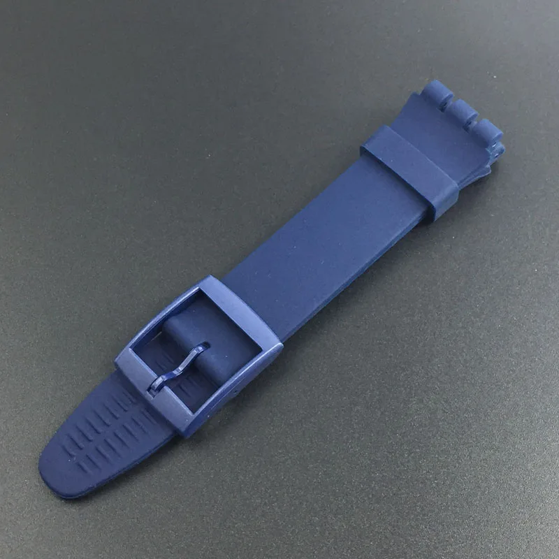 Ремешок для часов Swatch ультратонкий резиновый силиконовый Браслет с пряжкой