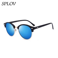 half metal sunglasses men women brand designer glasses mirror sun glasses fashion gafas oculos de sol uv400 classic n03