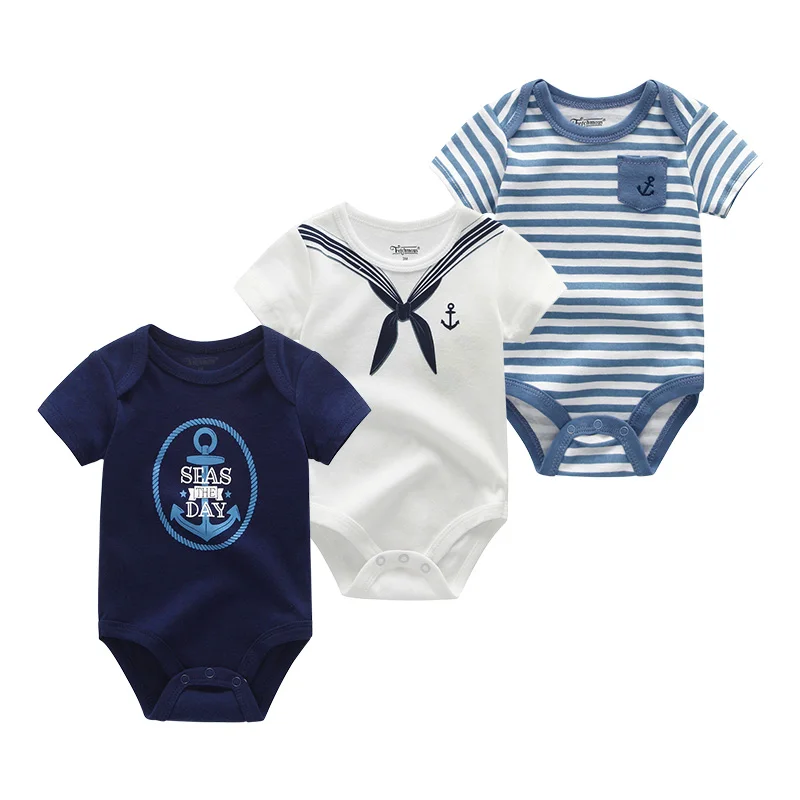 baby boy clothes 3 шт./лот; одежда для маленьких девочек; комбинезон для новорожденных мальчиков; Детский комбинезон с короткими рукавами; Летний комбинезон для малышей с героями мультфильмов; ropa de bebe - Цвет: baby boy clothes