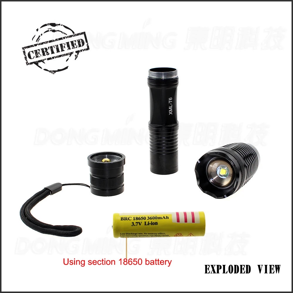 Тактические фонарики с большим радиусом действия водонепроницаемый