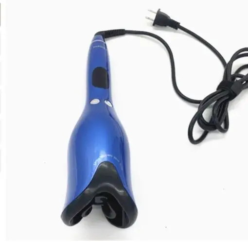 Blue Автоматическая Плойка для завивки воздуха, палочка для завивки волос, 1 дюйм, вращающаяся Волшебная Плойка для завивки волос, инструменты для салона, титановые Автоматические щипцы для завивки волос - Цвет: Blue