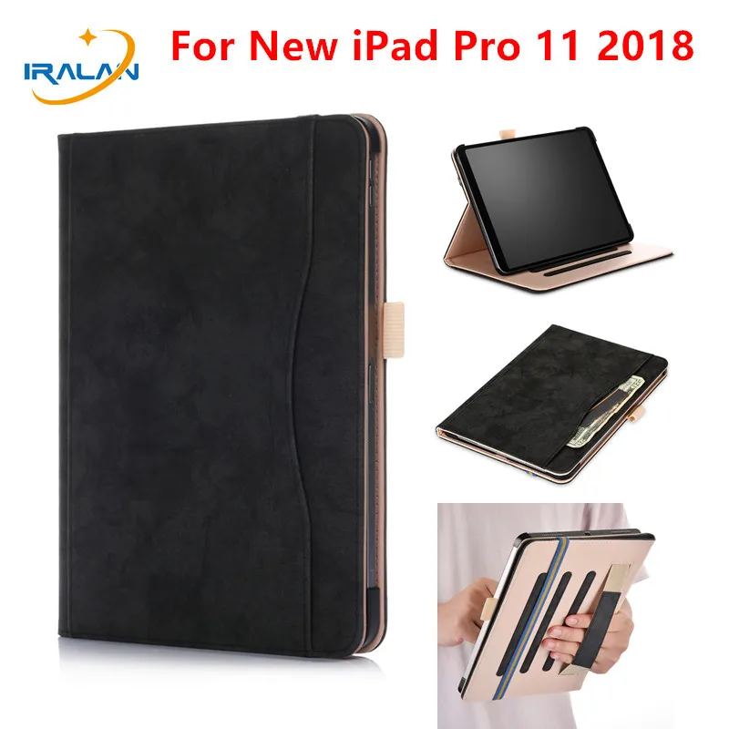 Новый чехол для iPad Pro 11 2018 с держателем карандашом смарт из полиуретановой кожи
