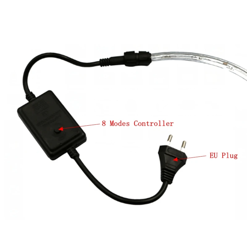 Светодиодная лента с радужной трубкой водонепроницаемая IP67 AC220 в 2 20