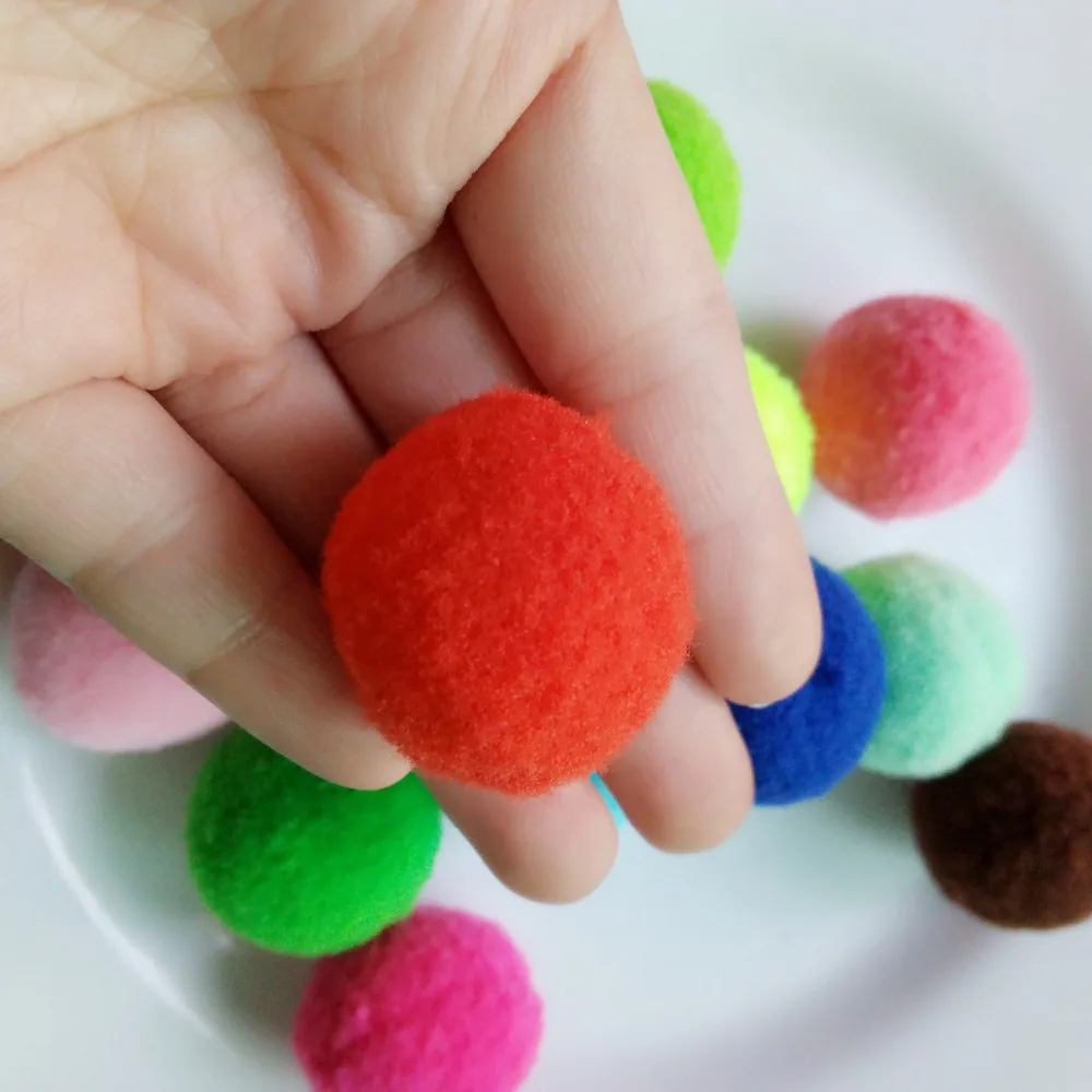 Швейные помпоны для детской одежды украшения 28 мм рождественской новогодней