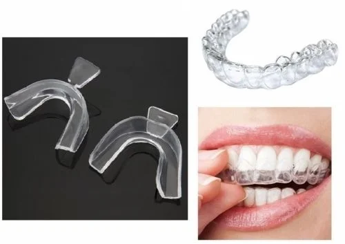 2 пары Термоформовочная зубная каппа, отбеливающий противень для зубов, отбеливающий для зуб, отбеливающий, Защита рта, гигиена полости рта