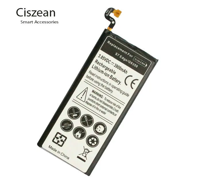 10 шт./лот 3900 мА/ч, EB-BG935ABE Замена Батарея для samsung Galaxy S7 край G9350 G935 G935W/V/P/T/A/F G935R4 G935W8