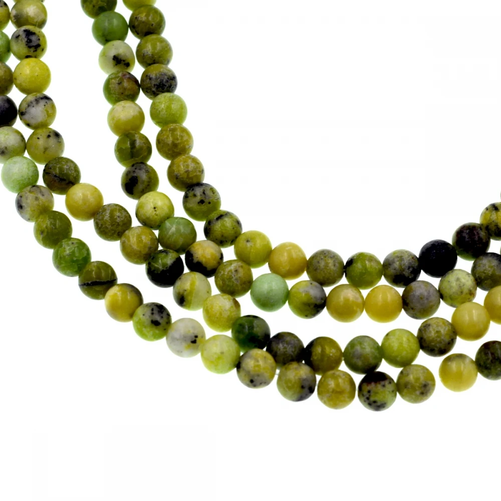 Натуральные Круглые Бусины Из черизопраза 6 мм для самостоятельного