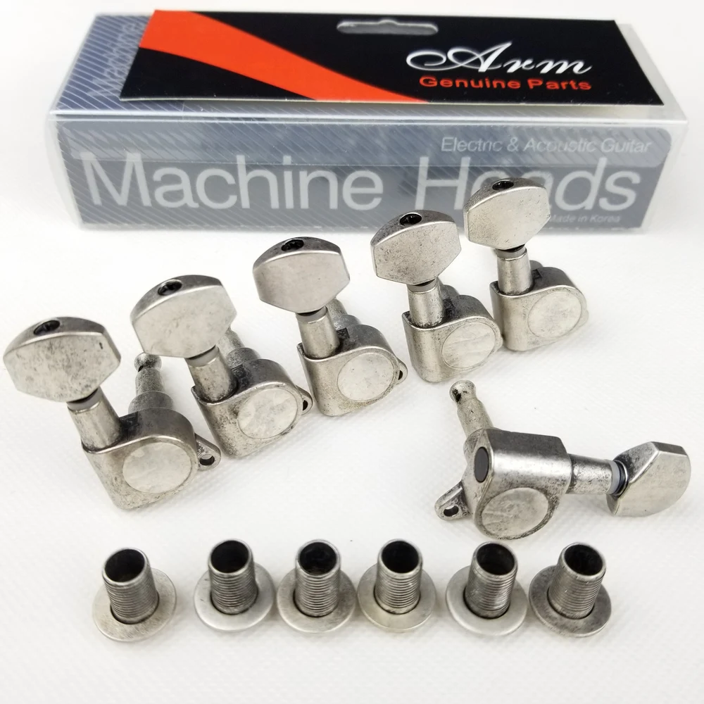 Античный Черный электрогитарный станок для тюнеров ST или TL колышки тюнинга J 07