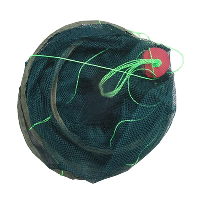 Foldable Drop Large Net Fishing Nylon Durable Landing Net Prawn Bait Crab Shrimp Fish Trap Cast Fishing Network New 7