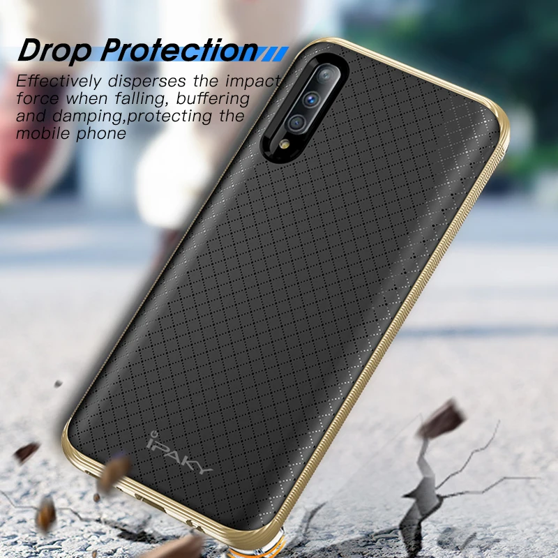 Для samsung A50 A70 A30 Чехол iPaky оригинальная рамка+ силиконовая задняя крышка чехол для мобильного телефона для Galaxy A10 A20 прочная Броня