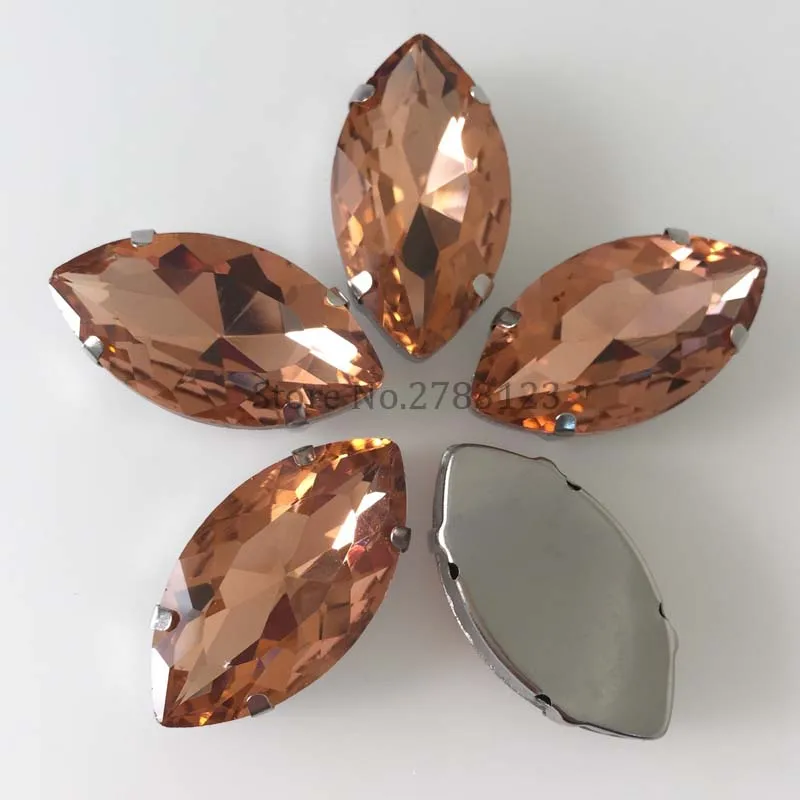 Стразы всех размеров в форме конского глаза красного цвета стеклянные кристаллы