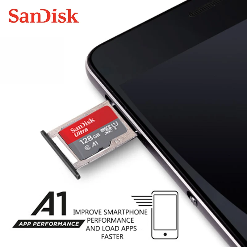 SanDisk Ultra micro SD карта 64 Гб памяти microSD TF microSDXC UHS-I для смартфонов cartao de memoria A1 |