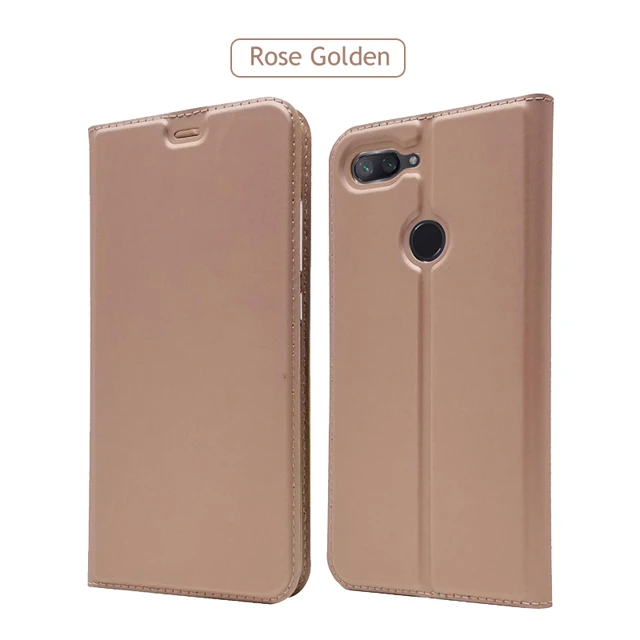 Для Xiao mi 8 Lite чехол из мягкой искусственной кожи с подставкой Чехол-книжка с отделением для карт Кожаный чехол-книжка для Xiao mi 8 mi 8 Lite SE UD Explorer чехол - Цвет: Розовый