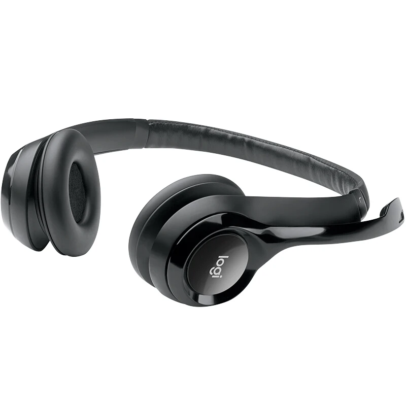 2019 новая Оригинальная Проводная гарнитура Logitech H390 с шумоподавлением складные