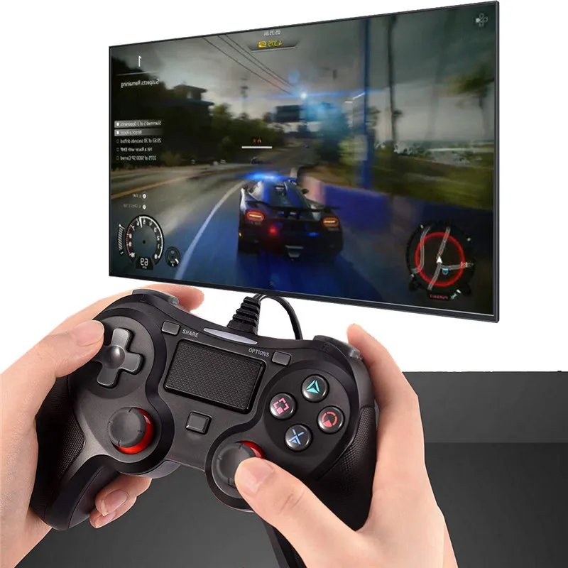 KEBIDU проводной контроллер для PS4 USB геймпад с двойной игровой вибрацией Playstation 4/3