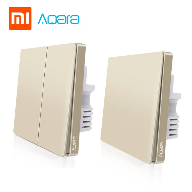 2019 обновленный оригинальный Xiaomi Aqara настенный выключатель Умный светильник ZigBee