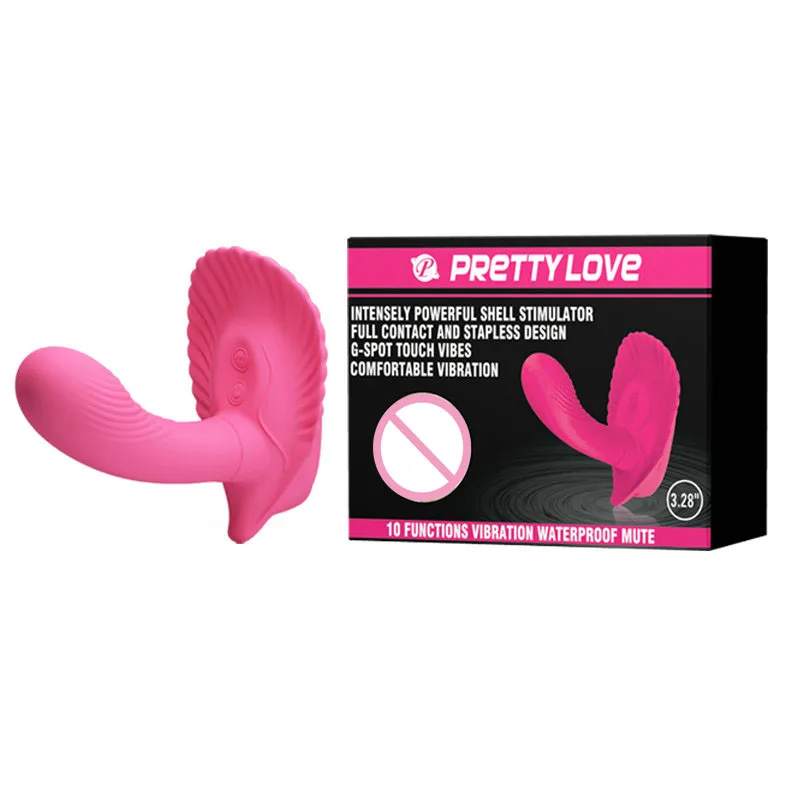 PrettyLove 10 режимов сильный бесшумный силиконовый без бретелек водонепроницаемый
