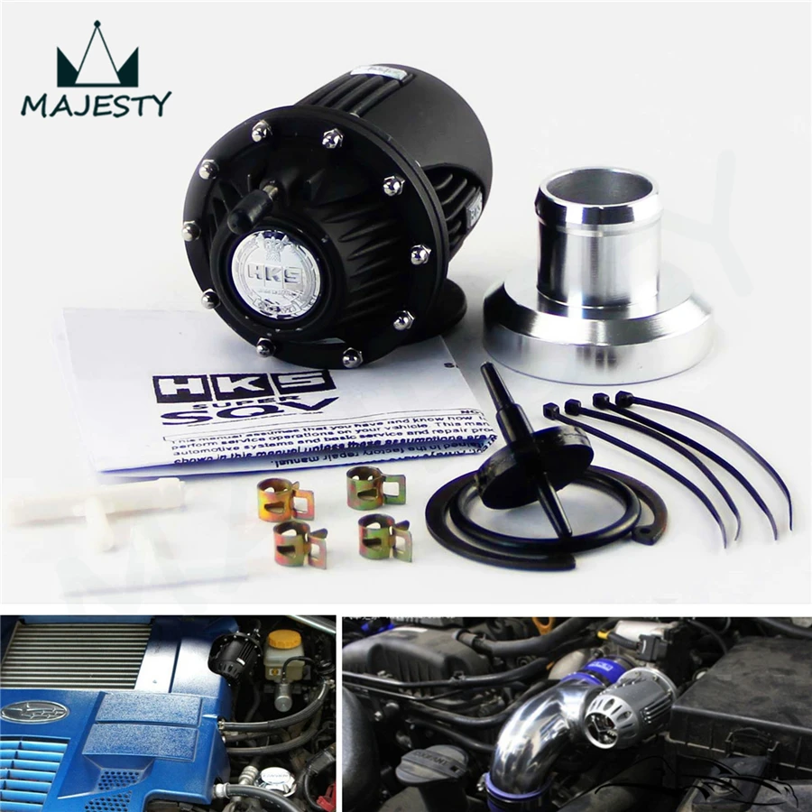 Универсальный черный SQV SSQV Bov Turbo выдувный клапан с адаптером фланец IV 4 |