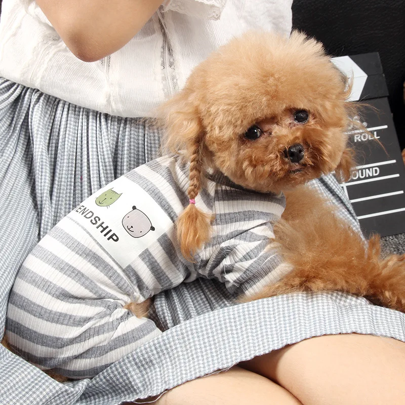 Spring Pet Dog Clothes For Dogs Overalls Jumpsuit Puppy Cat Clothing Coat Thick Pets Chihuahua York | Дом и сад