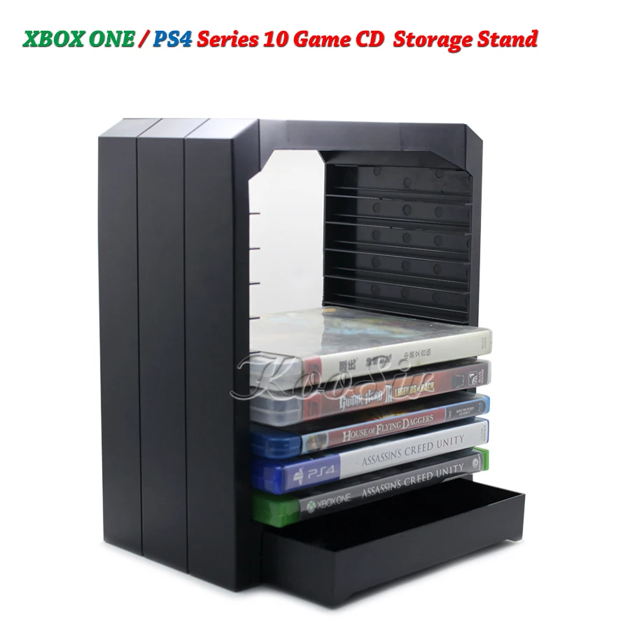 PS4 Slim Pro игровые диски подставка для хранения витрина башня PS Play станция 4 Игра CD держатель кронштейн для Xbox ONE/Xbox 360 диск