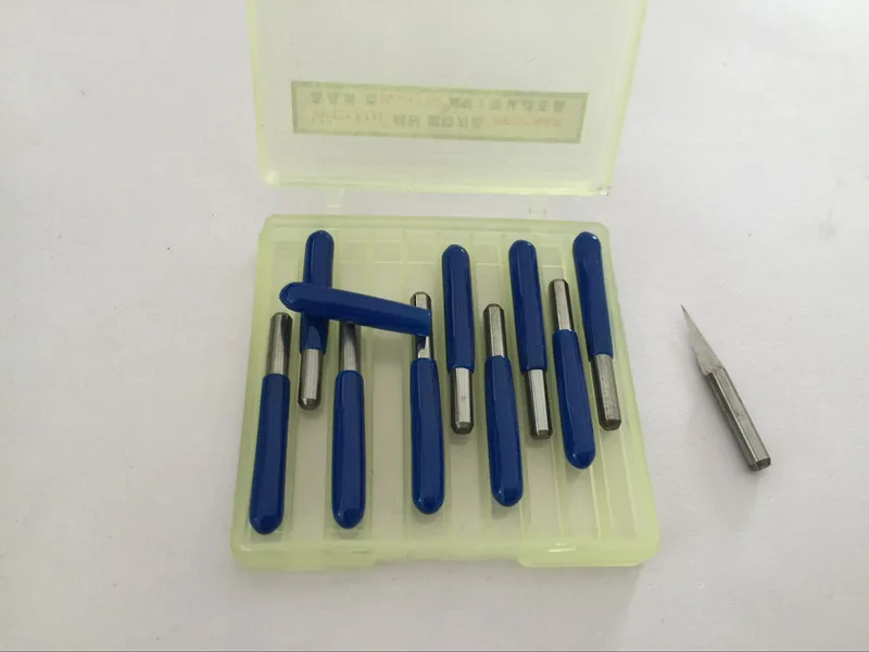 

10pcs/lot V Shape flat bottom Carbide PCB Engraving Bits CNC Router Tool 25 Degree 0.1mm