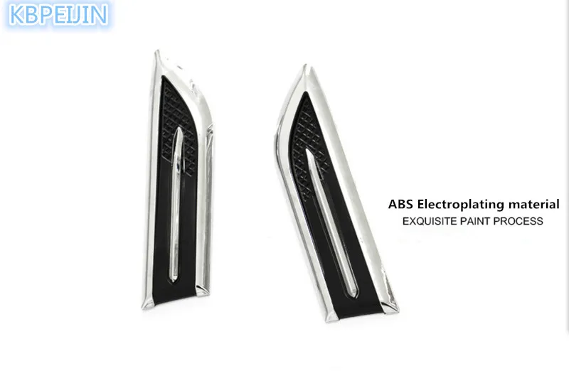 

1Pair Car Shark Gills 3D Vent Air Flow Fender Sticker for Audi a4 a3 q5 q7 a5 b6 b8 a6 c5 b7 c6 audifonos bluetooth accessories