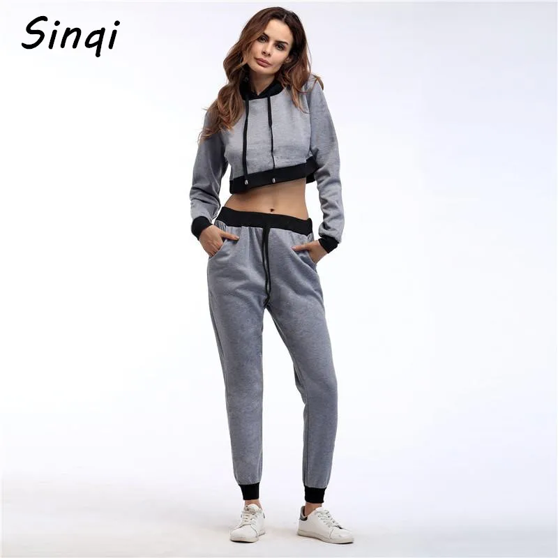 2017 женщина свитер костюм спортивный 2 шт. Наборы для ухода за кожей Повседневное с