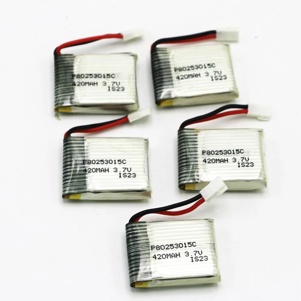 

5pcs/lot Rc lipo Battery 3.7V 420mAh 15C Lipo Battery for Walkera 4G3 4#3 AKKU Rc Helicopter