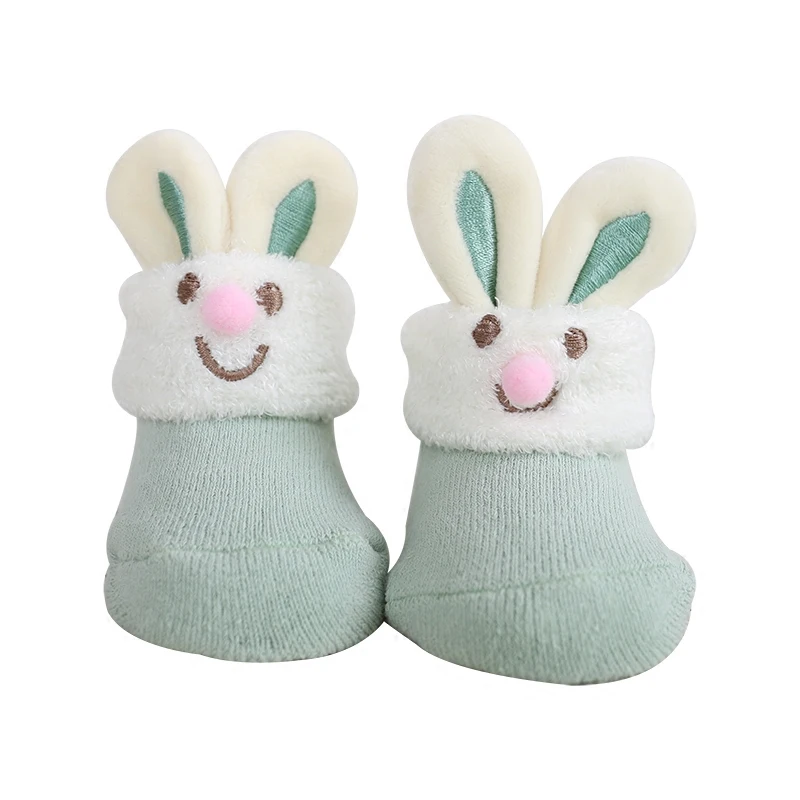 

Осенне-зимние новые детские носки махровые носки с мультяшным рисунком для мальчиков и девочек детские толстые нескользящие носки для пола...