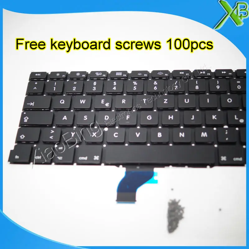 Новинка для MacBook Pro Retina 13 3 &quotA1502 немецкая клавиатура Deutsch QWERTZ Tastatur + 100 винтов