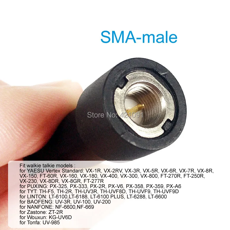 Мини Палец антенна для иди и болтай Walkie Talkie “иди и YAESU Vertex VX-3R VX-6R FT-60R VX-300 FT-250R PUXING PX-325 PX-333 TH-UVF9 двухстороннее радио