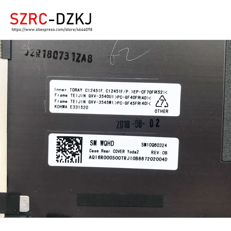 Comprar Nuevo Ordenador Portátil Original Para Lenovo Thinkpad X1 Carbon 6 Gen 6th WQHD LCD Cubierta Trasera Cubierta Superior Cubierta Trasera AQ16R000500