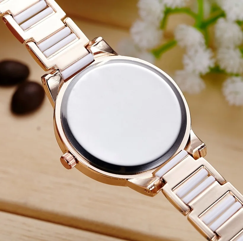 SBAO Brand Luxury Fashion Women's Quartz Watch Imitation Ceramic Casual Rhinestone Girl Clock Ladies Dress wristwatches | Наручные
