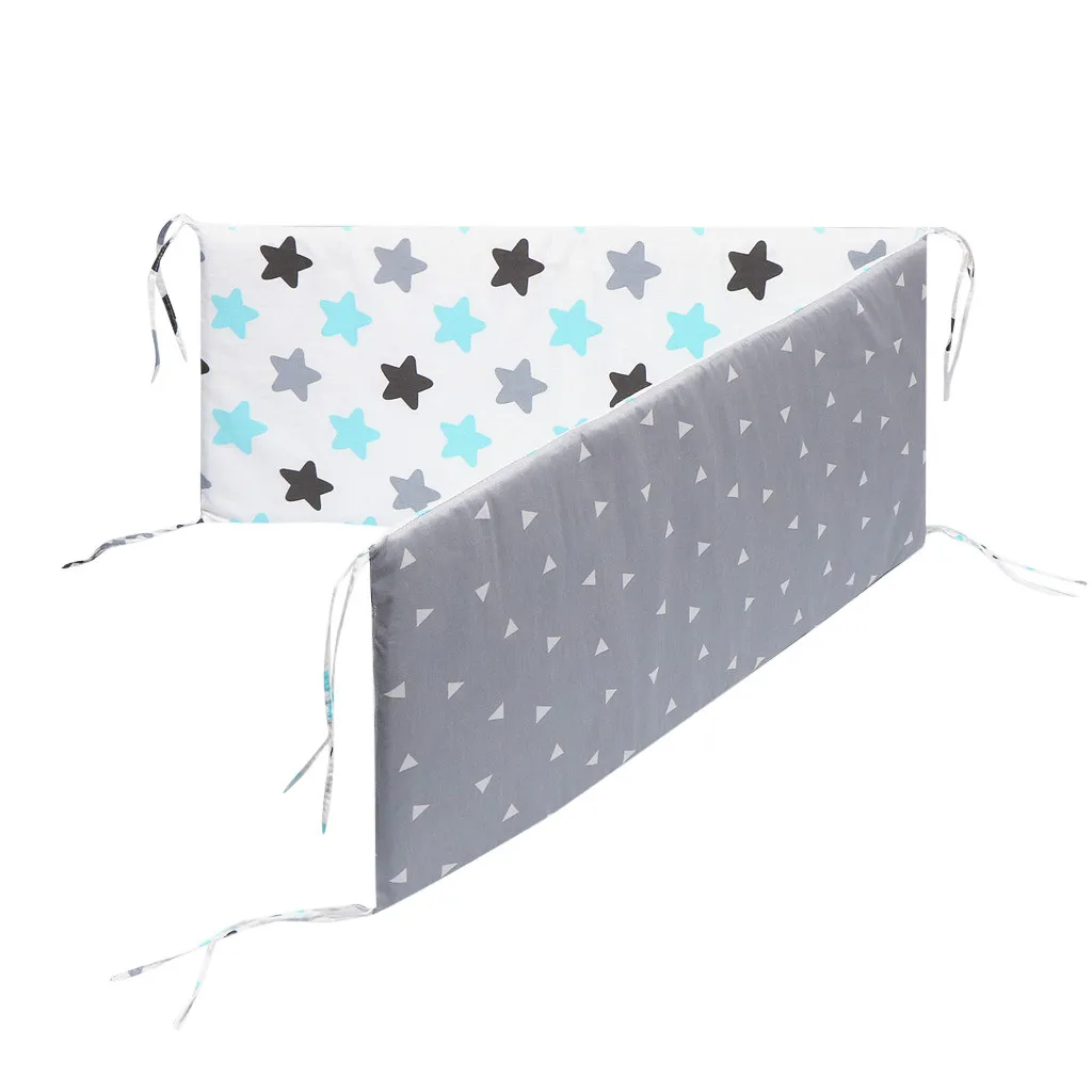 Baby bedbumper Cotton Crib Bed Bumper For Newborns round Cushion Cot Children's Bed Protector Pillows Room Decor crib skirt