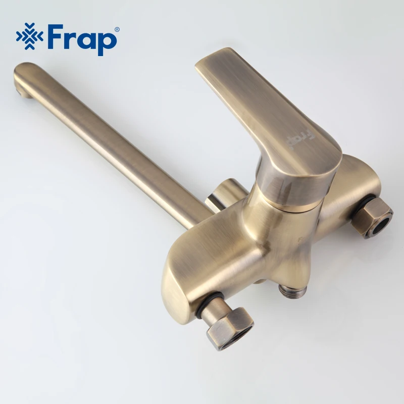 Frap Бронзовый настенный латунный Смеситель для ванной комнаты смеситель ванны с