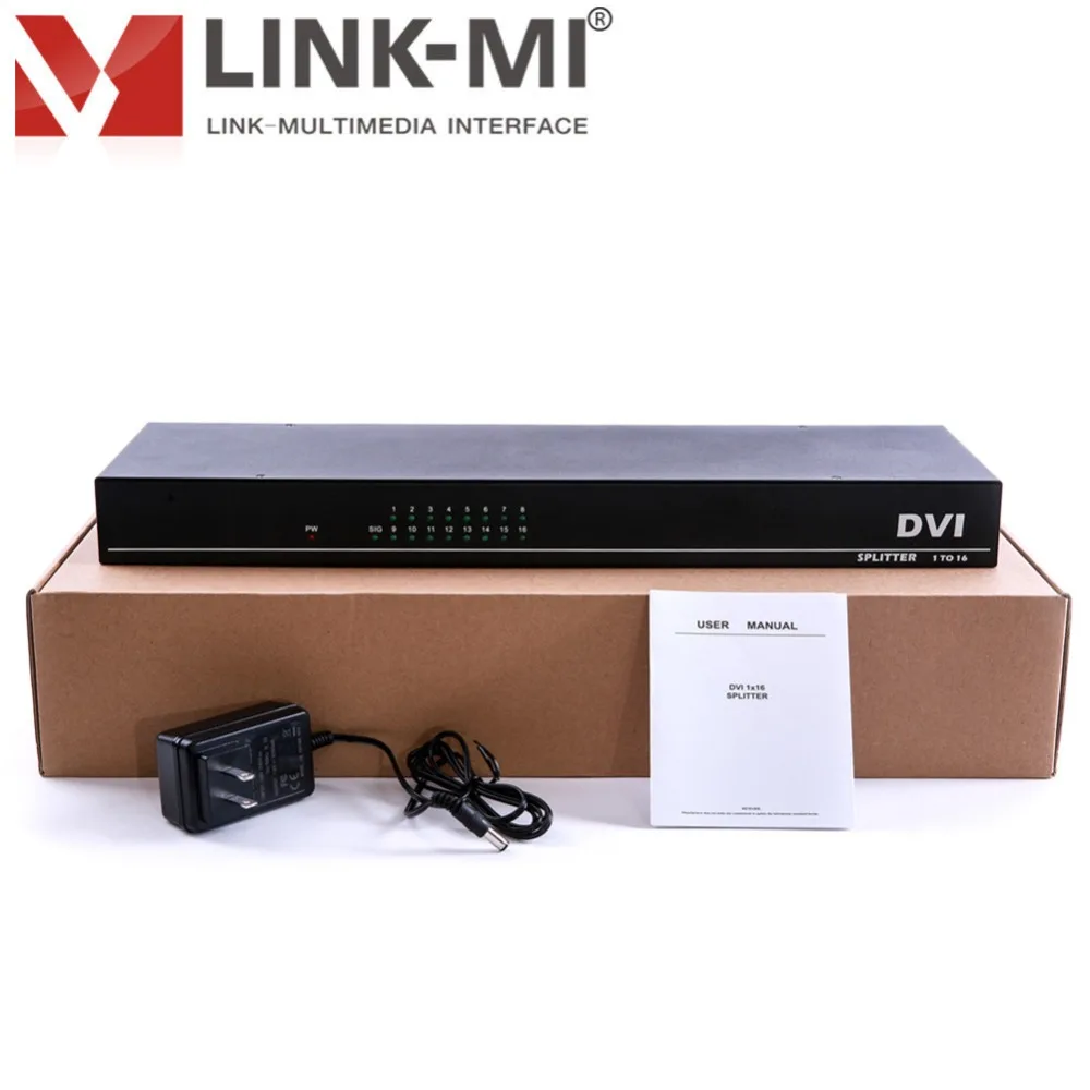 Двойной разветвитель DVI 1x16 несколько устройств видеодисплея подключенных к