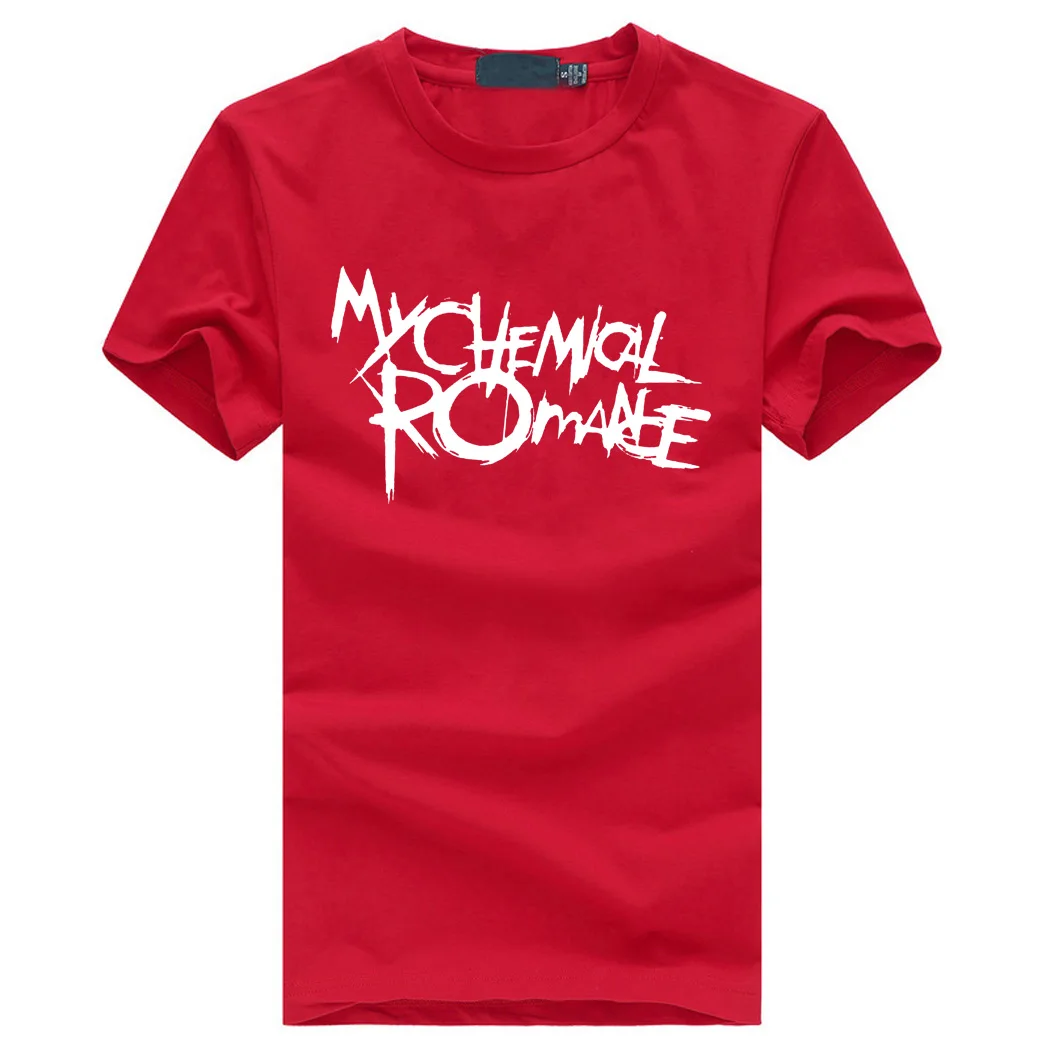 My chemical romance мужские качественные футболки рок панк с буквенным принтом Мужская рубашка летние высококачественные хлопковые облегающие футболки
