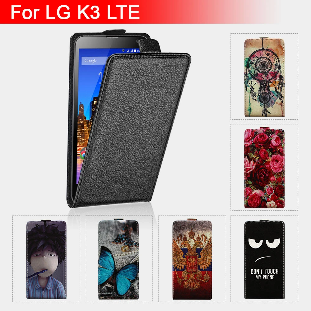 Для LG K3 LTE чехол 4 5 дюймов роскошный флип раскладный кожаный для K100 K100DS аппарат не