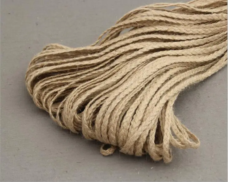 Новое поступление, 50 м/лот, натуральный джутовый шпагат Hessian, лента из мешковины, ручная работа, винтажный декор для свадьбы, рождественской вечеринки