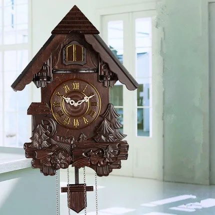 Настенные часы Cuckoo bird креативные маятниковые модные для гостиной бесшумные